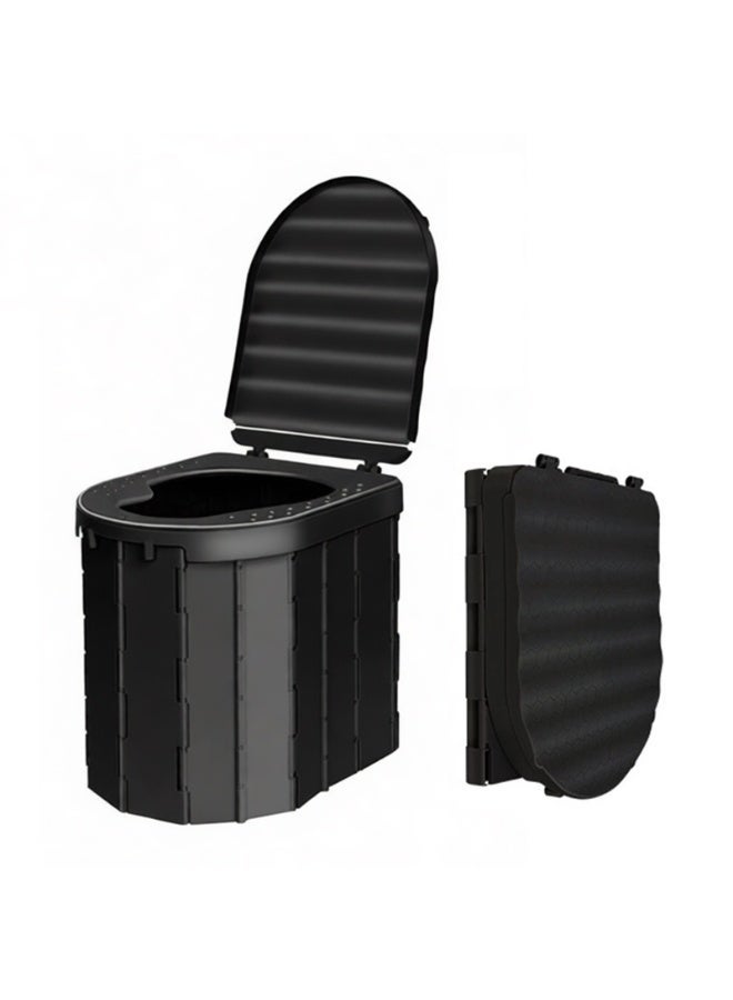 YY-Recheer Portable Folding Toilet with Lid, ABS Travel Mobile Toilet Potty for Car, Hiking, Trips, Boat, Beach - Image 1