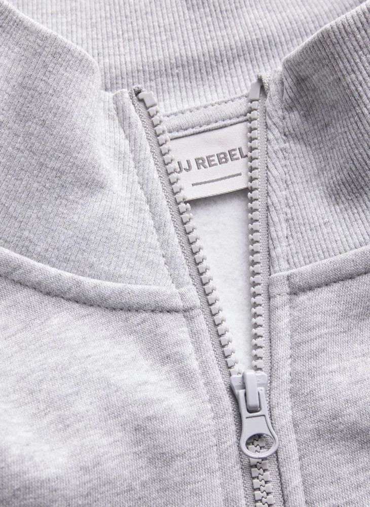 JJ Rebel Full Zip High Neck Sweatshirt