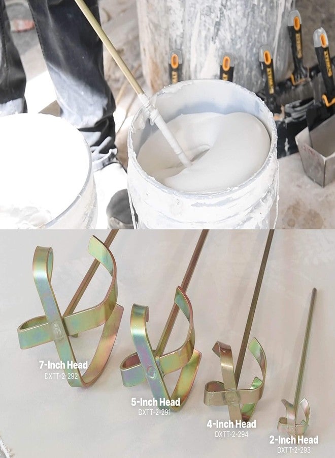 DEWALT Drywall Mud and Paint Mixer | 28" Shaft and 4" Head | DXTT-2-294 - Image 4