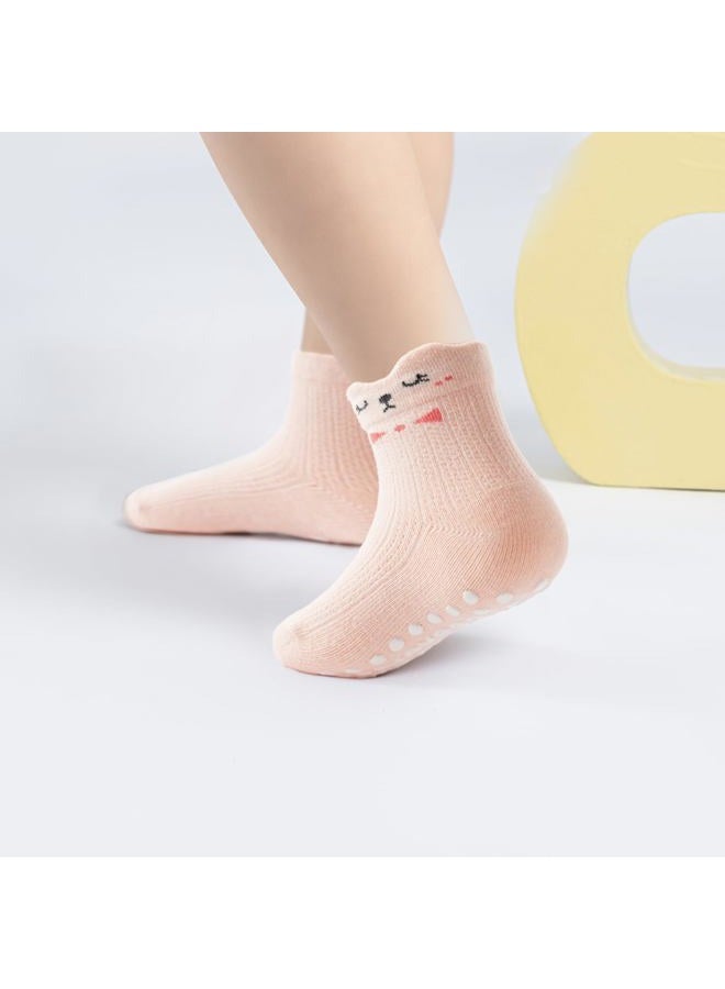 Aroveea Non Slip Grip Ankle Baby Socks 12 Pack for Toddler Boys and Girls Kids,Infant Cute Cotton Baby Socks, Animal7, 1-3 years - Image 2