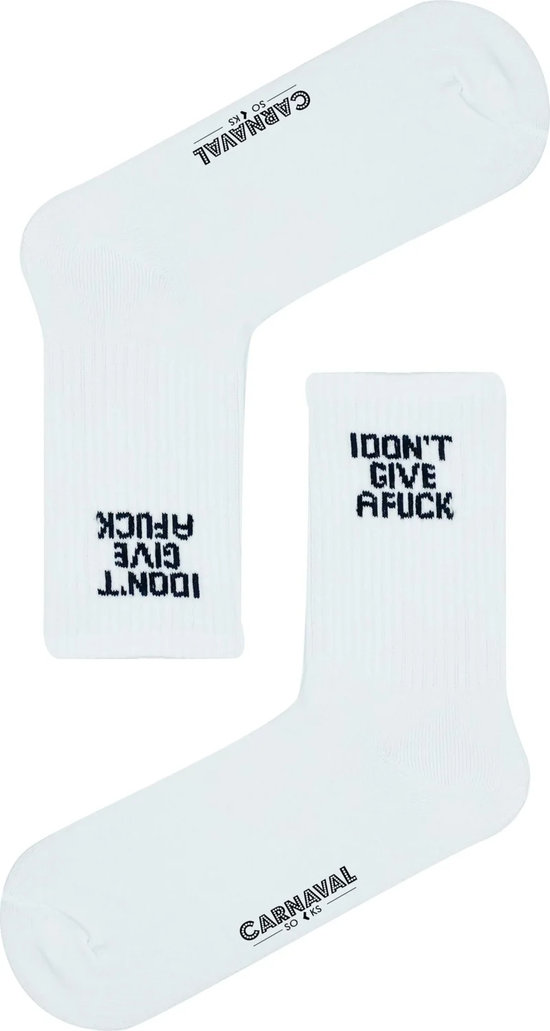 Carnaval Socks I Dont Give A F.ck Patterned Colorful Sports Socks