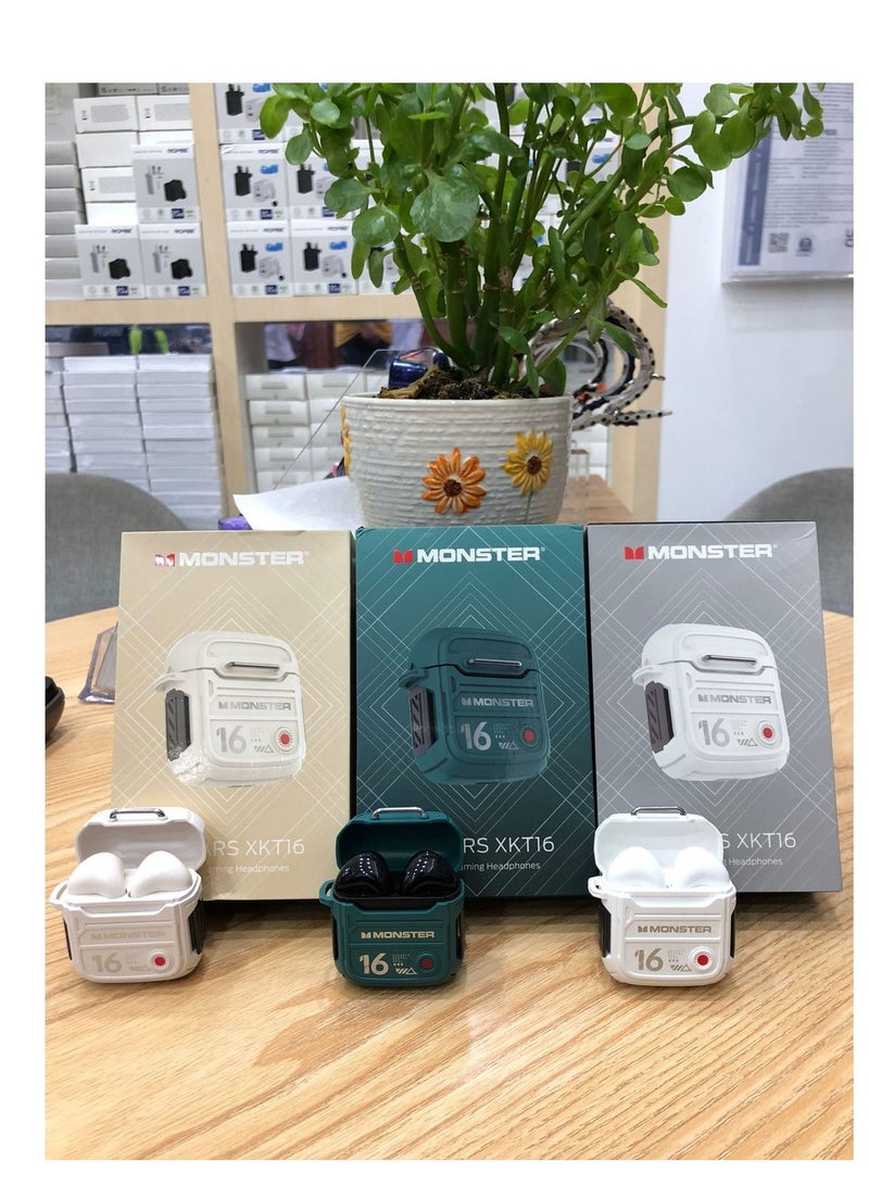 Monster Wireless Bluetooth Earphone XKT16 Ivory - Image 4