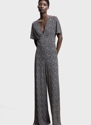 Wide Leg Printed Jumpsuit