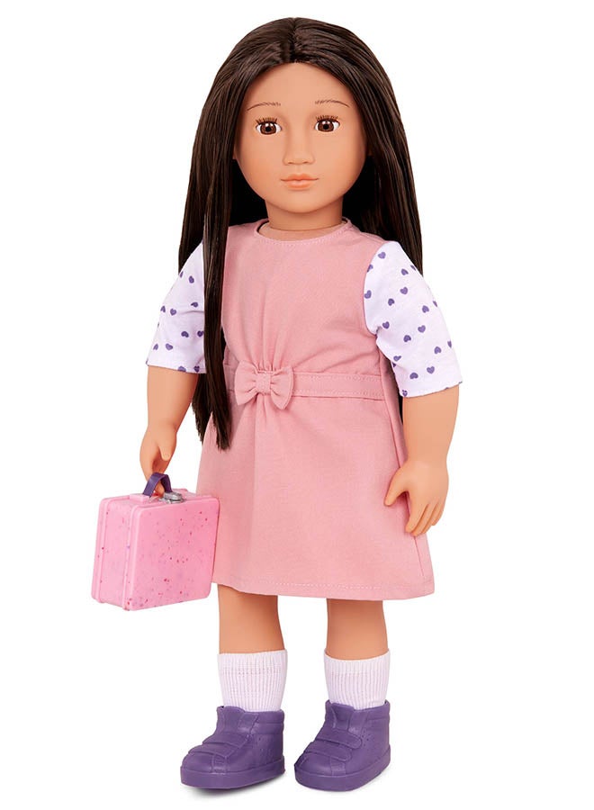 Our Generation Fashionable 18-inch Girl Doll with School Uniform, Gifting Toys, Age 6+ years, Character-Lin - Image 3