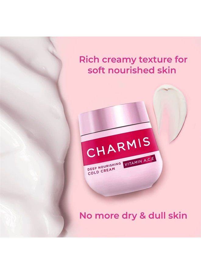 Charmis Moisturizing Cold Cream 175 ML With Vitamin A, C & E - Image 2