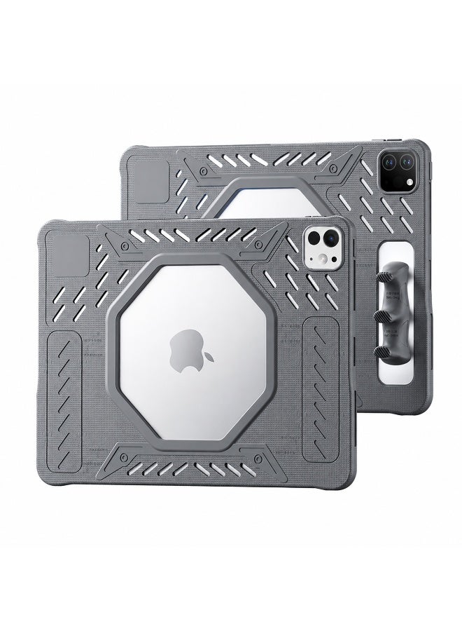 PLEXTONE GP60 Mark II Gaming Case for iPad Pro 11 Inch (2024–2025 M4/M5), Rugged Shockproof Tablet Case, Silicone Protective Cover with Cooling Fan Hole, Heat Dissipation Design, Anti-Slip Ergonomic Grip, Heavy Duty Drop Protection for Gaming & Work - Image 1