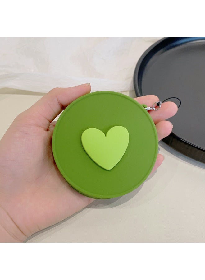 Suitable For Fuji Polaroid Instax Mini 99 Special Polaroid Silicone Lens Cover Cartoon With Anti-Lost Rope-Color:Green Cover-green Big Heart  - Image 1