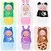 dollbie 6 Pack Mini Baby Dolls  4 inch Animal with Sleeping Bag Theme Lifelike Baby Dolls for Girls - Image 2