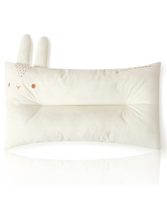 TODDLER PILLOW20X12INCHES MACHINE WASHABLE 100 COTTON PILLOWCASE SOFT HYPOALLERGENIC KIDS PILLOWSCHILD CUTE ANIMAL PERFECT TODDLER PILLOWS FOR SLEEPING 2 YEARS OLD RABBIT