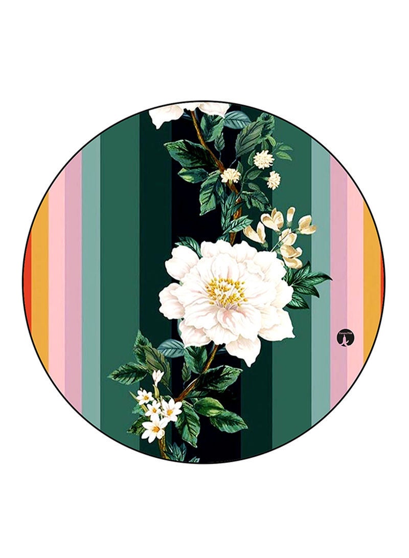 RKN Flowers Printed Fridge Magnet Round  Multicolour - Image 2