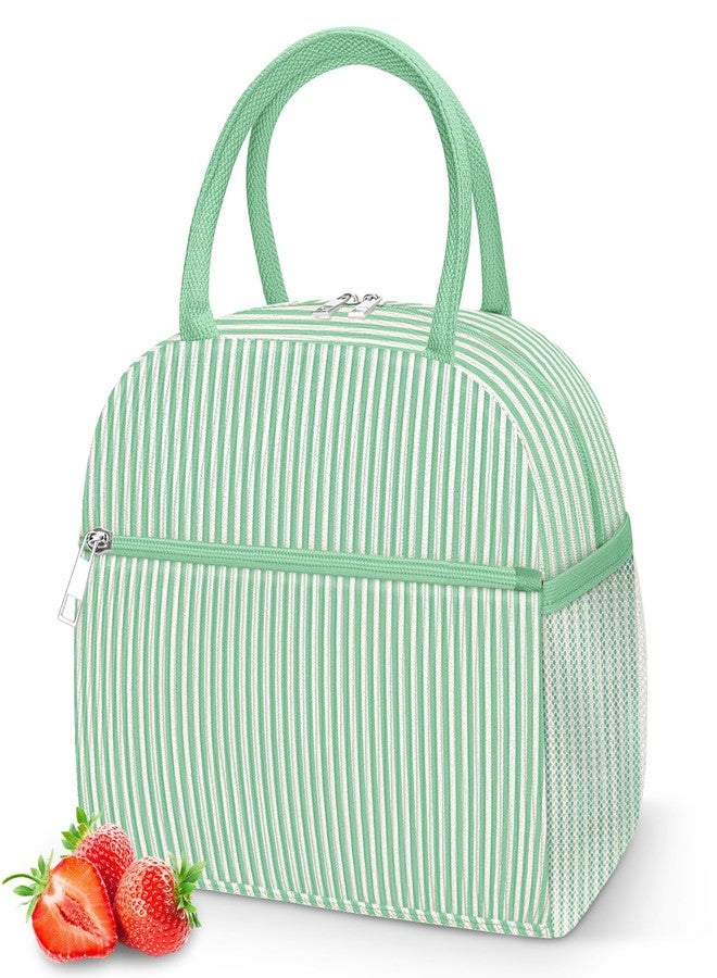 DALINDA Lunch Bag Lunch Box for Women Men,Corduroy Cute Insulated LunchBags,Water-Resistant Cooler Lunch Tote Bag, Reusable LunchBox Large Capacity for Work Travel Picnic - Image 1