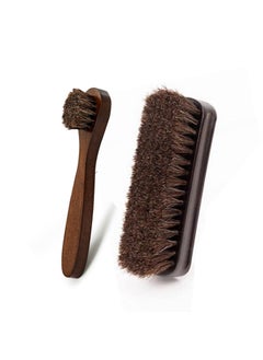 Dark long handle small round brush high-grade round head brush 2-piece set