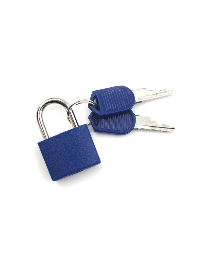 Mini Strong Steel Padlock Travel Suitcase Drawer Dormitory Locks With 2 Keys 