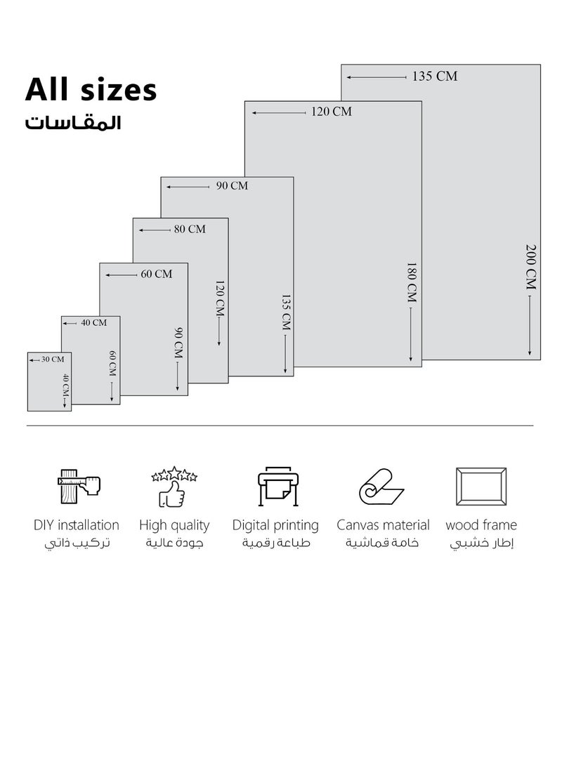 مودكلاس لوحة جدارية كانفس بتصميم عبارات - Image 3