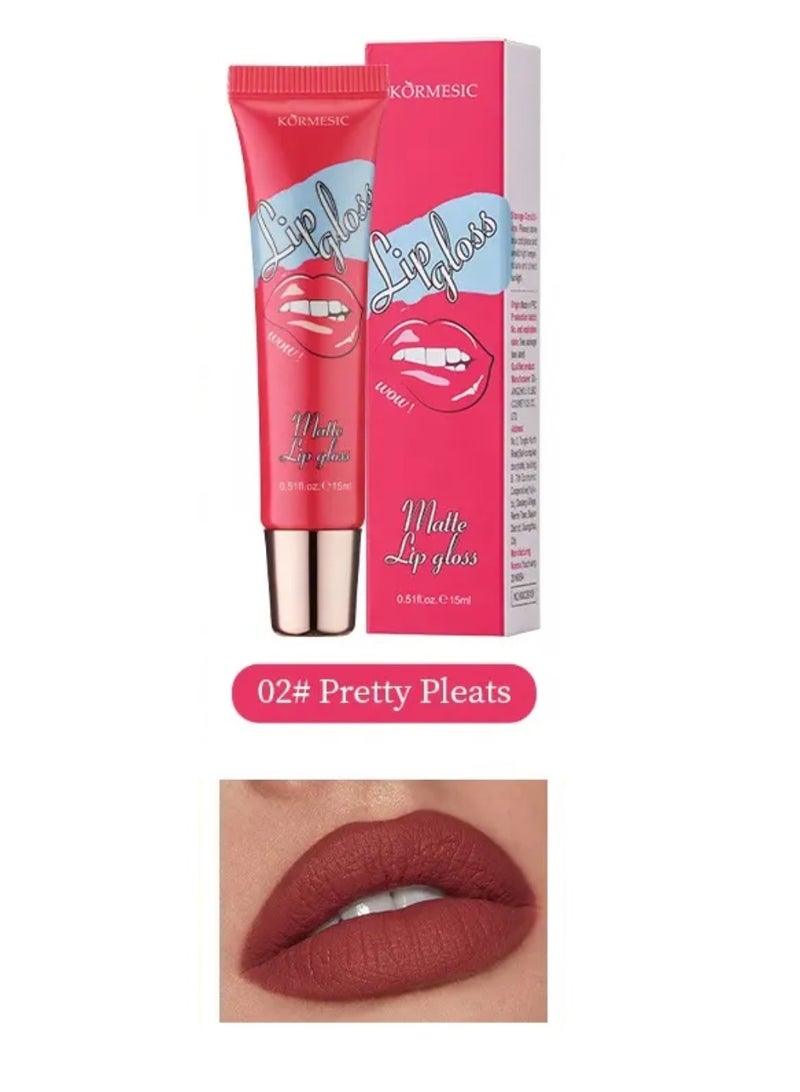 Kormesic أحمر شفاه أحمر يدوم طويلاً من KORMESIC أحمر شفاه غير لامع 24 ساعة - Image 1