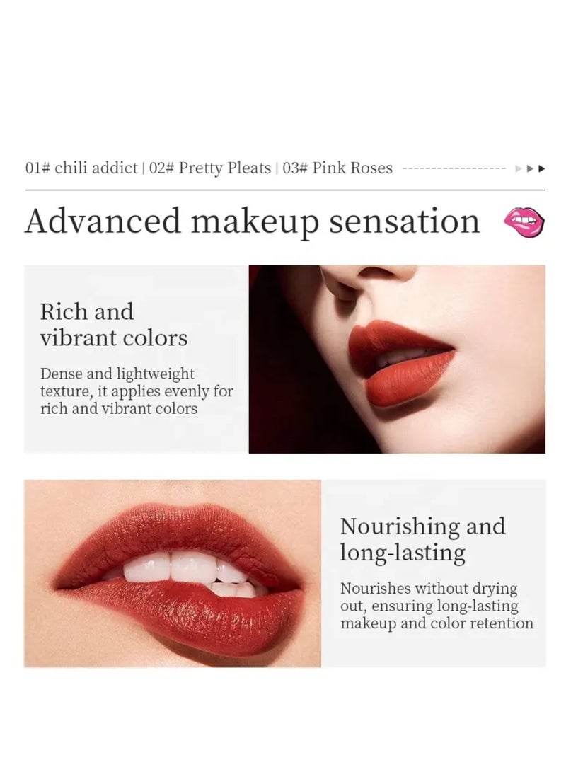 Kormesic أحمر شفاه أحمر يدوم طويلاً من KORMESIC أحمر شفاه غير لامع 24 ساعة - Image 2