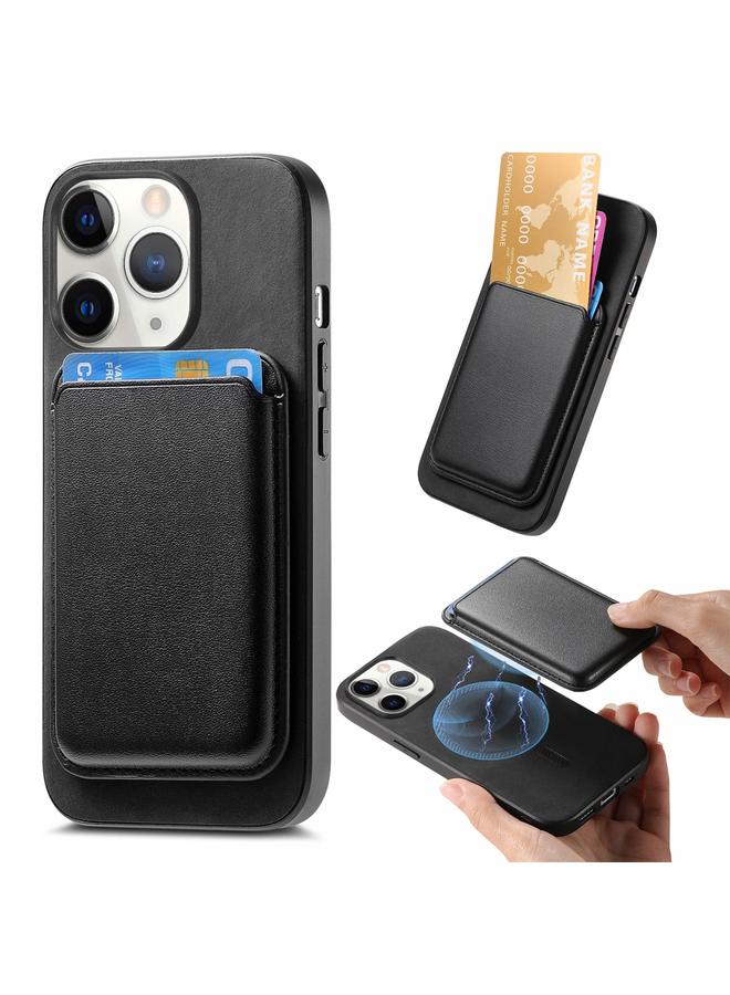 Zaboon Case For iPhone 11 Pro Max Retro Magsafe Card Bag PU Back Cover Phone Case - Image 1