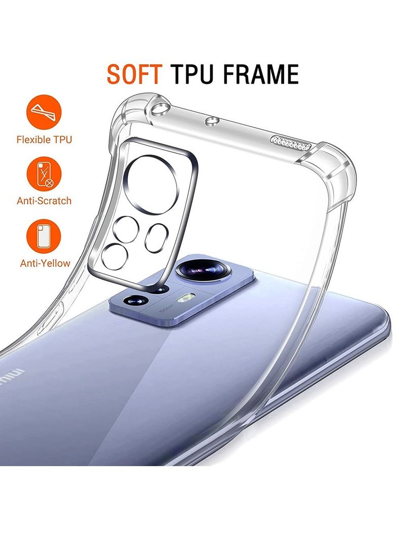 Houmt - Xiaomi 12 Pro Clear Case Zero Fingerprints Anti-scratch Back Cover Slim and Soft Bumper TPU Full Coverage Drop Proof for Xiaomi 12 Pro - Image 1