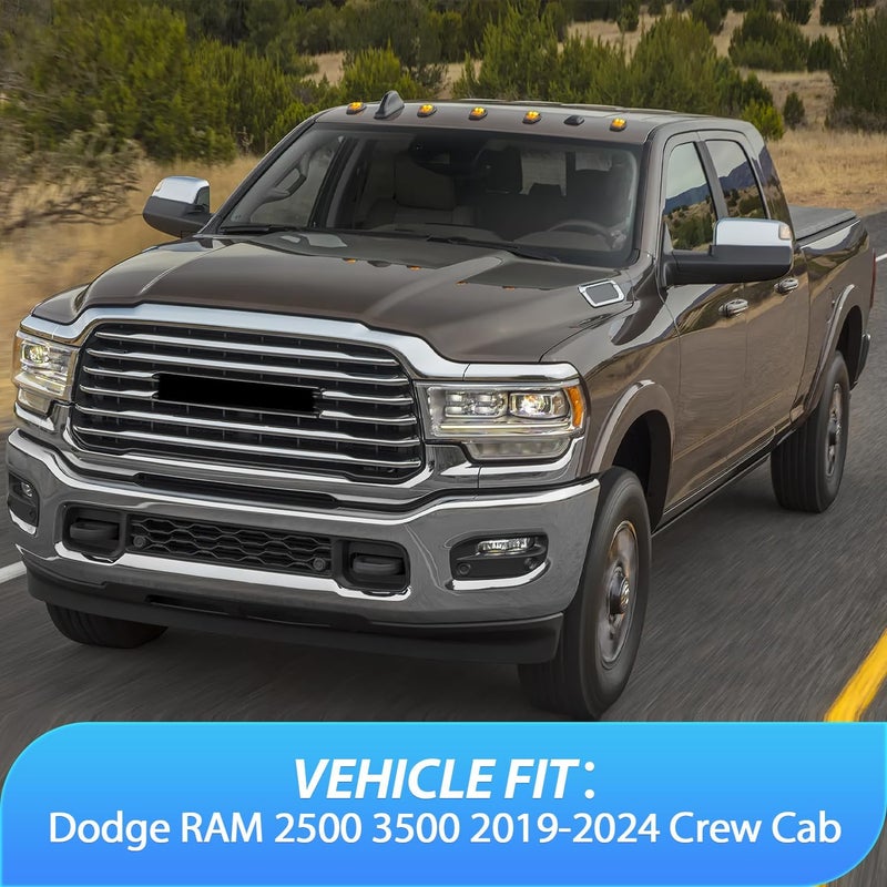 Nilight In-Channel Rain Guards for Dodge Ram 2500 3500 Crew Cab (2019-2024) - 4PCS Vent Window Visors - Image 4