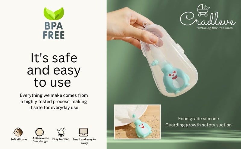 CRADLEVE Anti-Reflux Nasal Aspirator for Baby with Case | BPA Free Newborn Baby Nose Cleaner, Kids Reusable Cold Relief Vacuum Nasal Mucus Aspirator for infants to kids. (PINK, Standard) (PINK) - Image 2