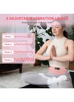 Prime by javaudan Menstrual Electric Heating Pad Women Warm Belt Hot Water Bag Waistband Device Adjustable 4-Speed ​​Rechargeable Heating Cramp Belt Massage Warm Waist Belt for Menstrual Period Cramps Stomach Tummy Pain  - Image 5