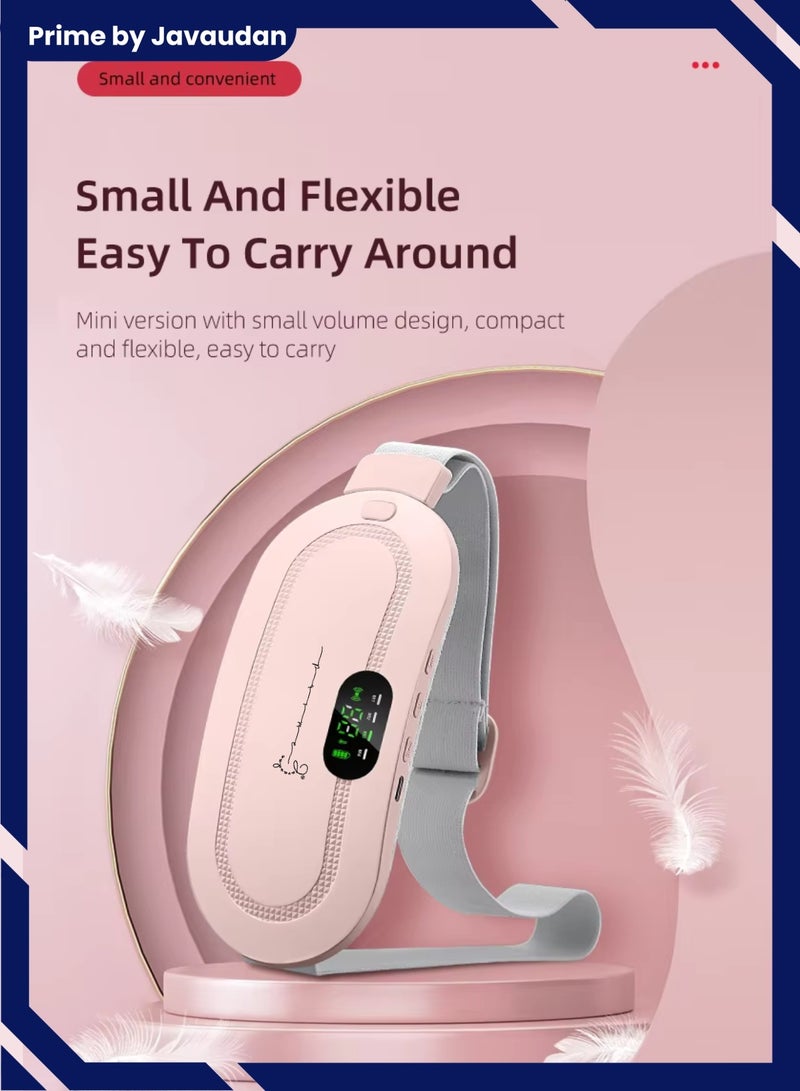 برايم بي جافاودان وسادة التدفئة الكهربائية للحيض للنساء، حزام دافئ، حقيبة الماء الساخن، حزام الخصر، جهاز قابل للتعديل 4 سرعات قابلة لإعادة الشحن، حزام تشنج التدفئة، حزام خصر دافئ للتدليك، حزام الخصر الدافئ لفترة الحيض، تشنجات المعدة، آلام البطن - Image 5