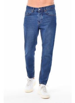 Cedy Denim Men's Dark Blue High Waist Slim Leg Loose Jeans Mom Jeans C333  - Image 2