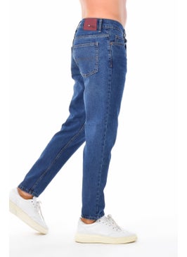 Cedy Denim Men's Dark Blue High Waist Slim Leg Loose Jeans Mom Jeans C333  - Image 1