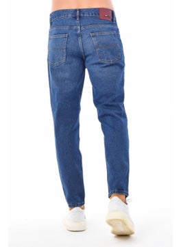 Cedy Denim Men's Dark Blue High Waist Slim Leg Loose Jeans Mom Jeans C333  - Image 4