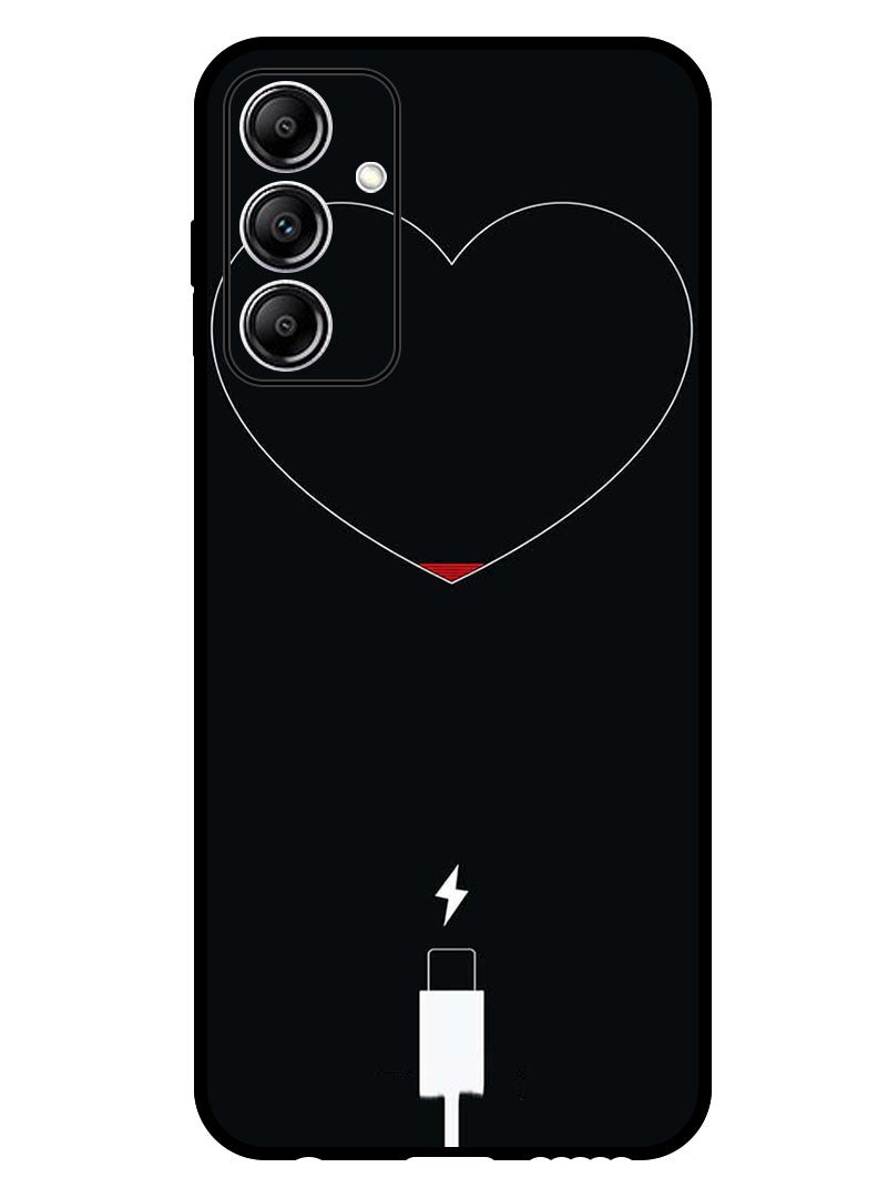 Theodor Protective Case Anti Scratch Shock Proof Bumper Cover For Samsung Galaxy A25 Heart Battery Low - Image 1