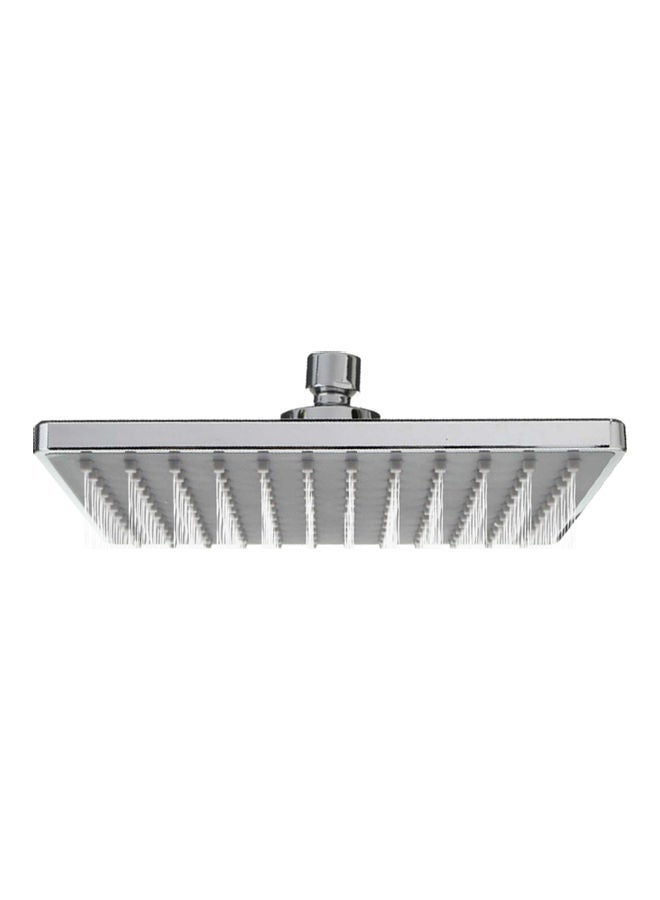 NIBEMINENT Adjustable Square Rain Showerhead Silver 8inch - Image 1