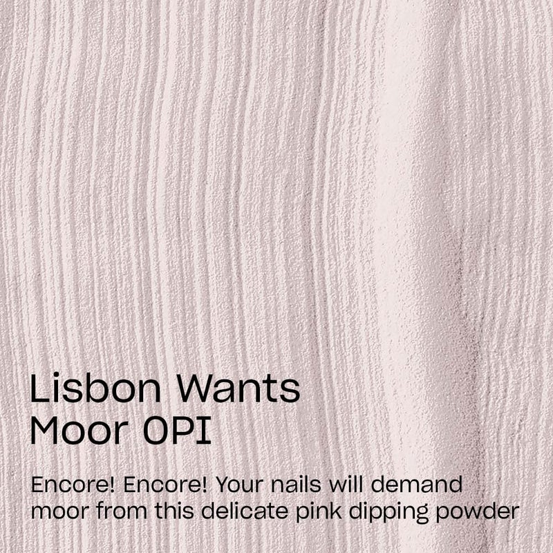 OPI Powder Perfection Lisbon Wants Moor OPI | Opaque Soft Pink CrÃ¨me Nail Dipping Powder | Acrylic Alternative - Image 3