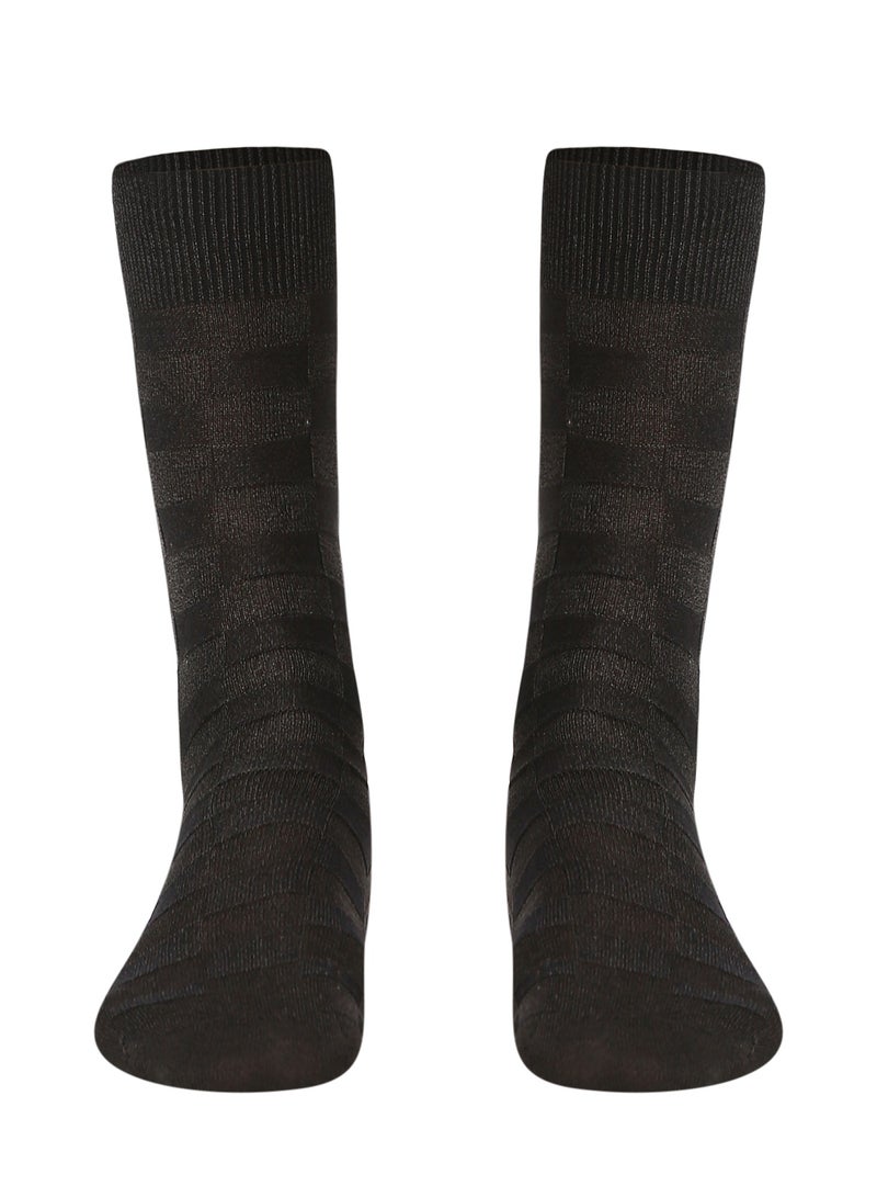 أيه إم بي إم جوارب رسمية للرجال - أسود - (عبوة من 3 قطع) - Image 2