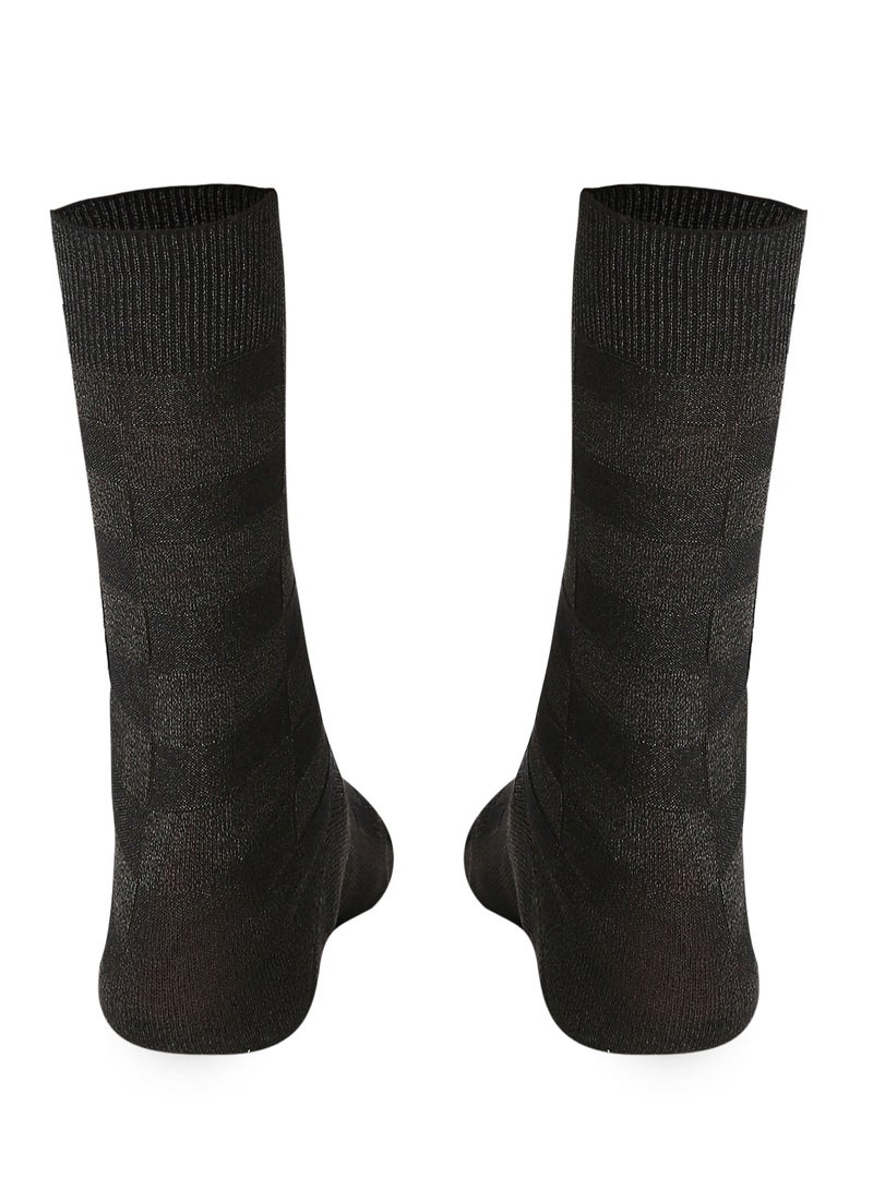 أيه إم بي إم جوارب رسمية للرجال - أسود - (عبوة من 3 قطع) - Image 3