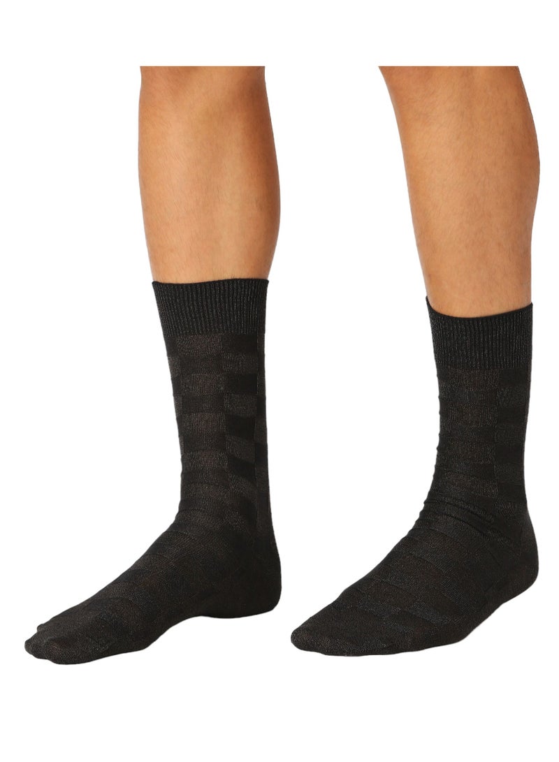 أيه إم بي إم جوارب رسمية للرجال - أسود - (عبوة من 3 قطع) - Image 5