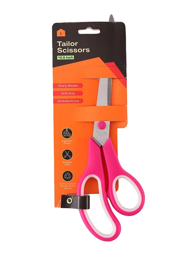 LAWAZIM - Scissors -10.5inch Mix Color- Lightweight Ambidextrous Sharp Cutting Tool Utility Scissors with Pointed Tip - Office Household Sewing Fabric Tailoring Embroidery Crafting Stationery and School - Image 1