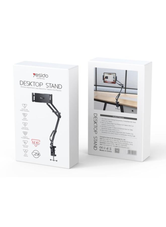 Yesido C296 360°Free Adjustment Multi-directional Folding Shaft Phone Holder | Desktop Lazy Man Stand - Image 5