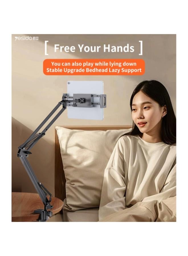 Yesido C296 360°Free Adjustment Multi-directional Folding Shaft Phone Holder | Desktop Lazy Man Stand - Image 2