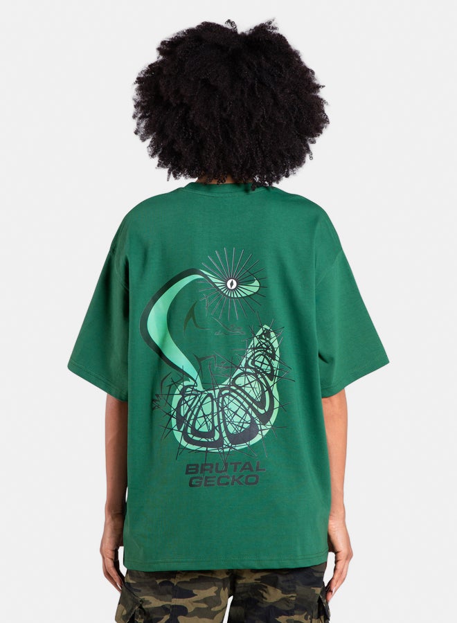 North Africans BRUTAL GECKO - CACTUS CAMO GREEN T-SHIRT - Image 2
