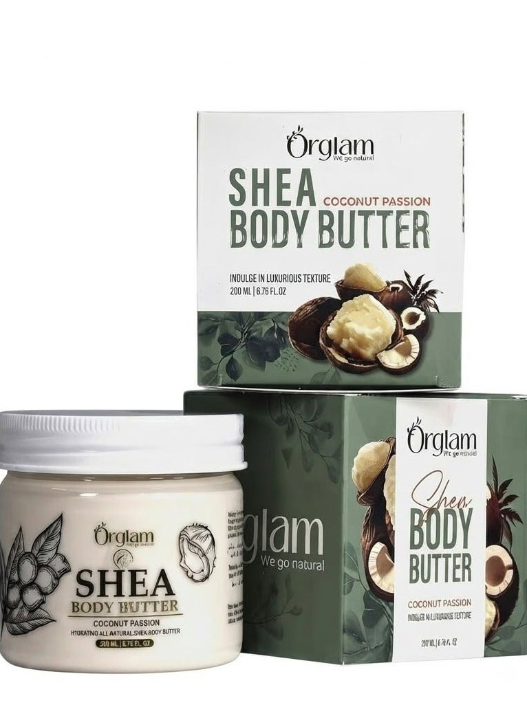 Orglam Shea Body Butter - 200ml - Image 1