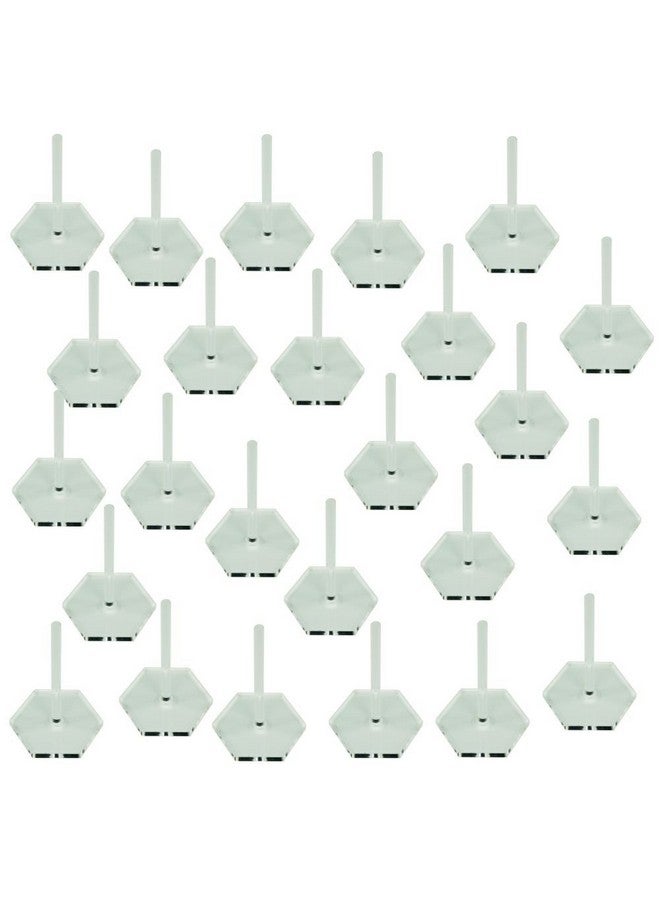 LITKO Acrylic Flight Stands | Hexagon | 3mm Clear Hexagonal Flight Base with Flight Peg (2-inch) - Image 1