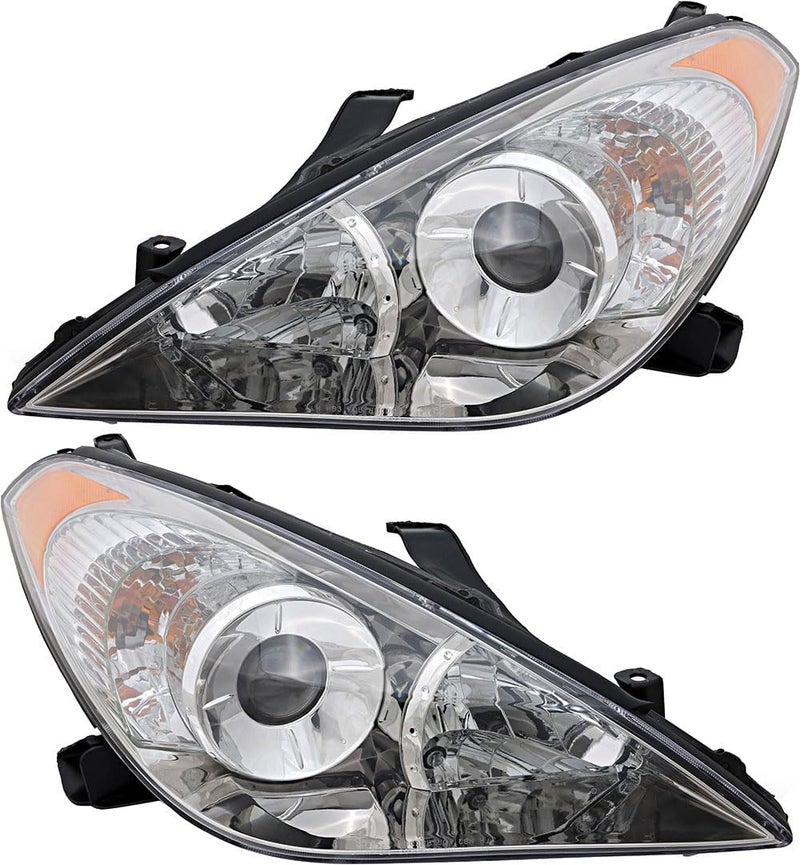 JP Auto Headlights Lamps Set for Toyota Solara 2004-2006 Halogen Driver and Passenger Side - Image 1