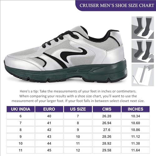 Cruiser Sneaker for Men | Lightweight & Comfortable | Stylish Lace-Up Casual Footwear with Cushioned Insole | Perfect for Versatile Outfits 2647-6 - Image 5