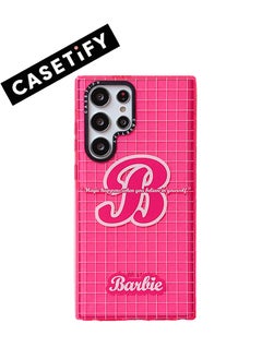 Vibrant hot pink grid pattern