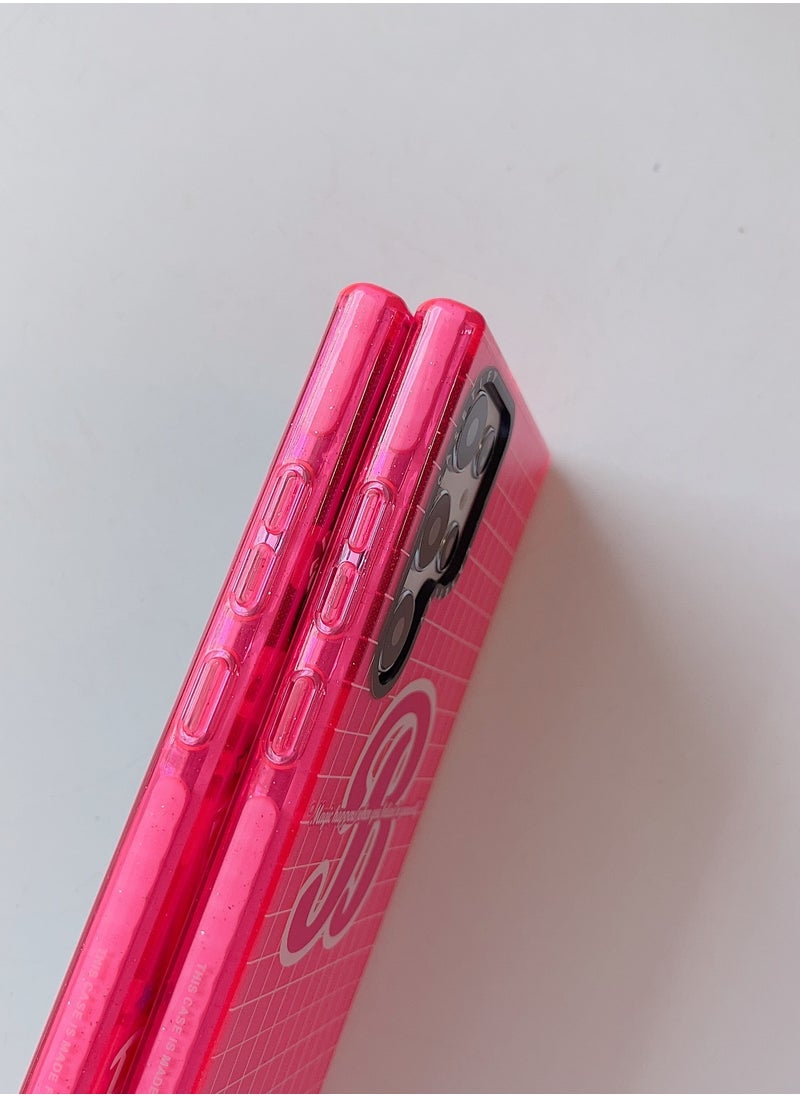 Casetify - Barbie 'B' Emblem Sparkle Case for Samsung Galaxy S23 Ultra - Image 1