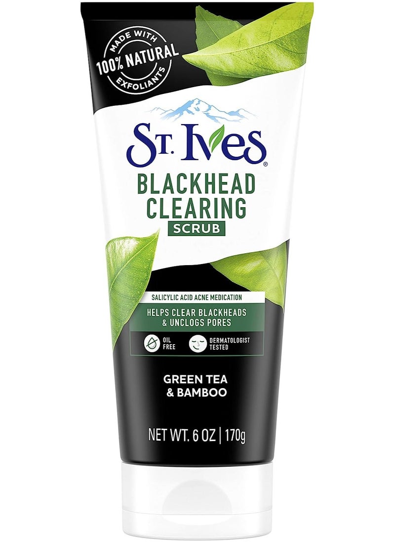 ST. Ives - Stives Blackhead Clearing Scrub Green Tea And Bamboo 170 Gm - Image 1