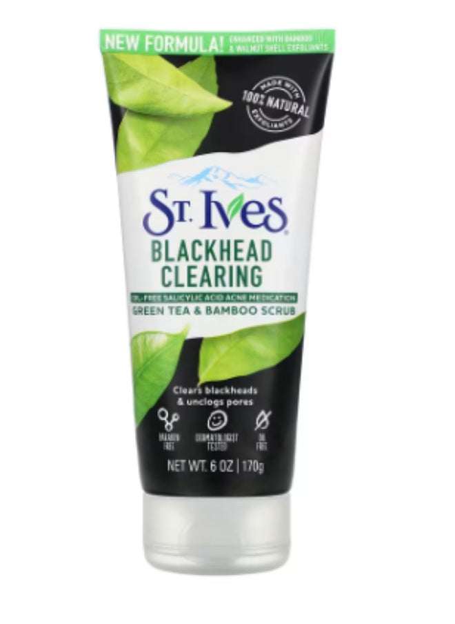 ST. Ives - Stives Blackhead Clearing Scrub Green Tea And Bamboo 170 Gm - Image 1