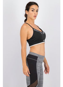 Adidas Women All Me Primeknit Padded Bra, Black  - Image 2