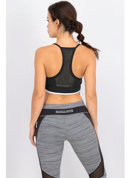 Adidas Women All Me Primeknit Padded Bra, Black  - Image 4