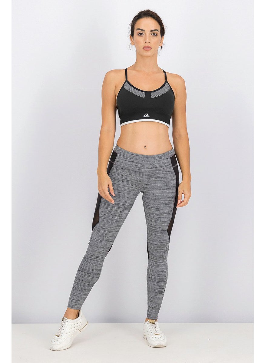 Adidas - Women All Me Primeknit Padded Bra, Black - Image 1